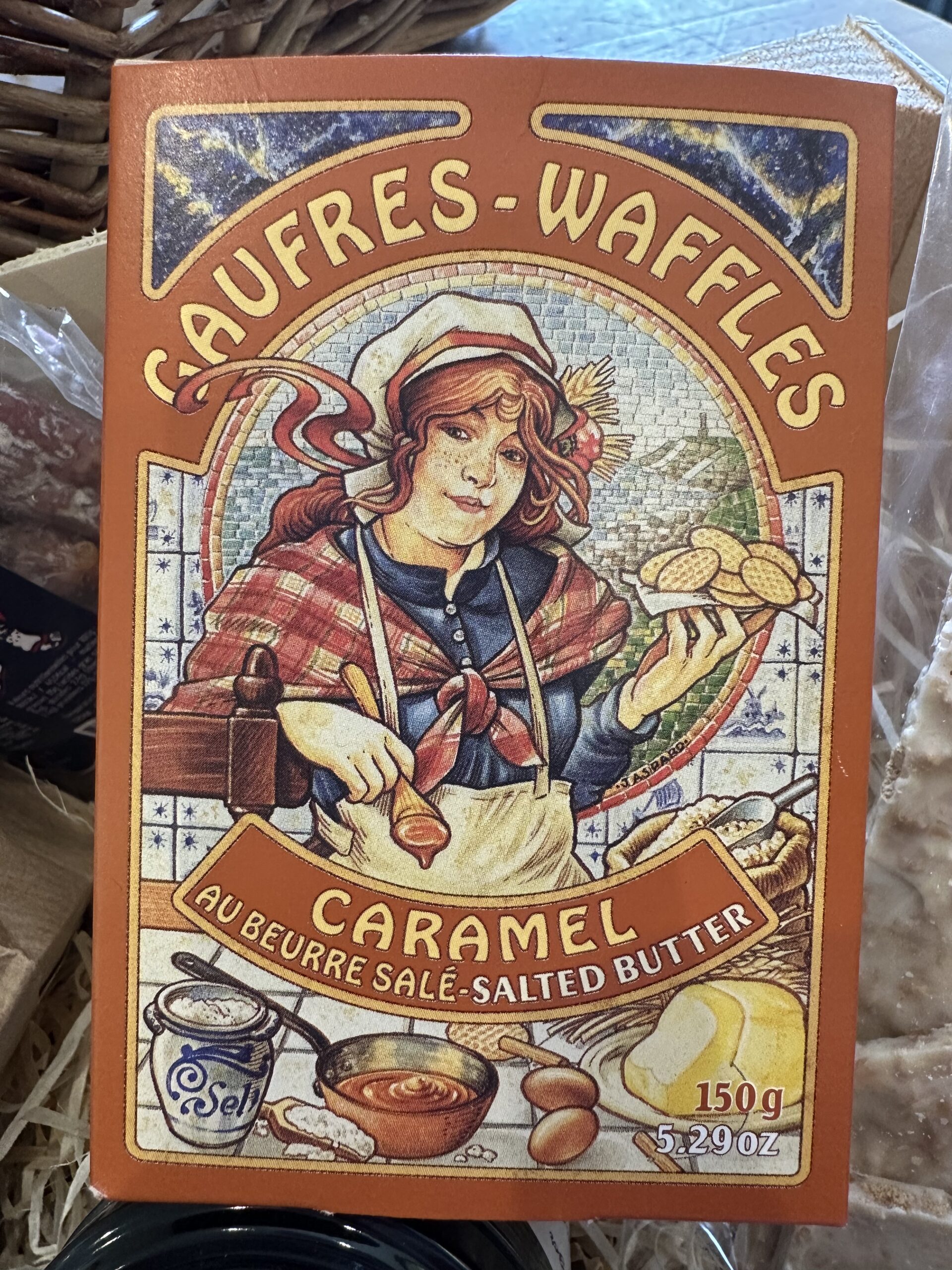 Gaufres, Caramel au beurre salé 150g - Waffles, Salted Butter 5.29oz