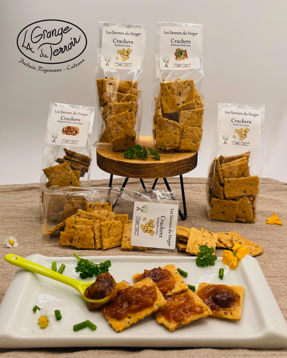 Les crackers Saveurs du Verger