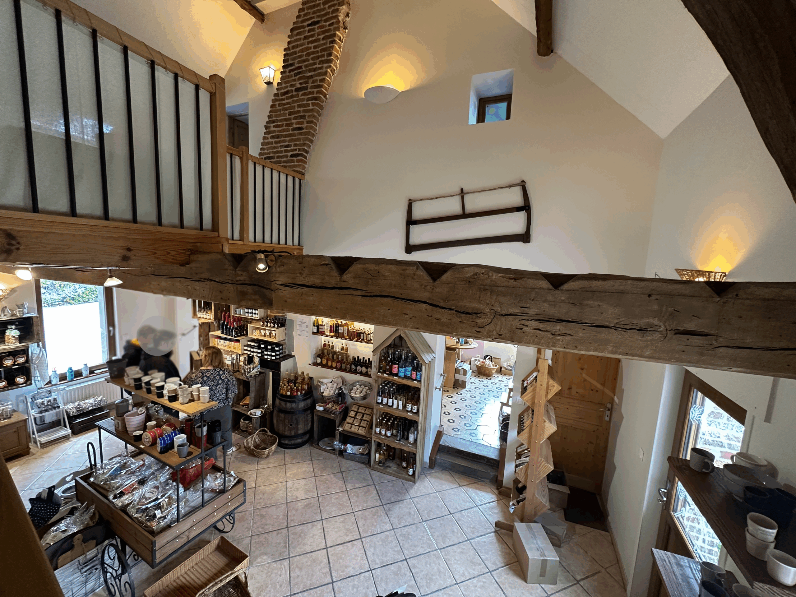 Intérieur La Grange Du Terroir vu du haut